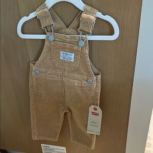 Levi's Tan Corduroy Kids Overalls